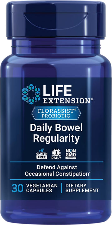 Life Extension ORASSIST Daily Bowel Regularity, 30 Vegetarian Capsules