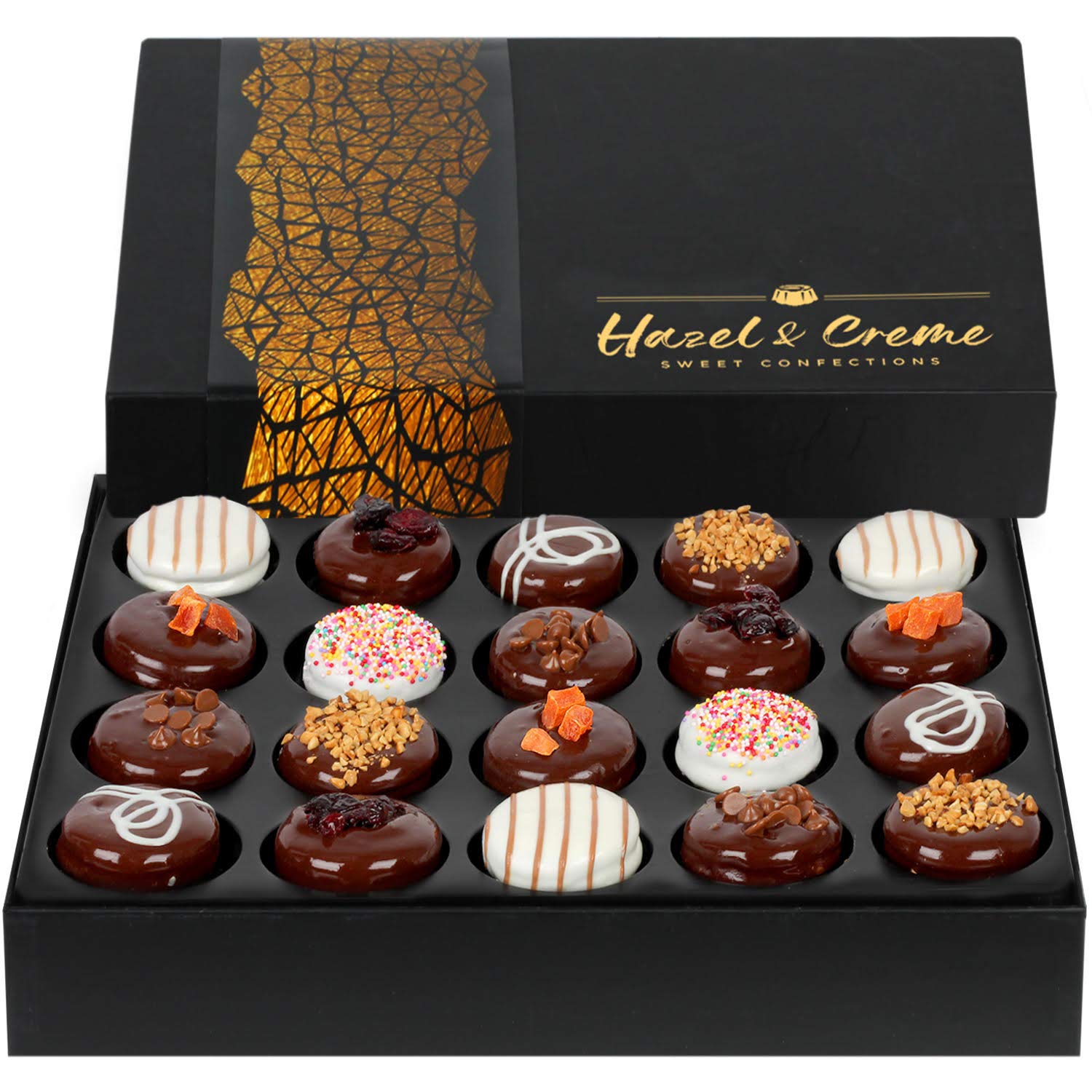 Chocolate Cookie Gift Box - Cookie Gift Basket - Chocolate Covered Cookies - Gourmet Cookie Gift - Vegan Food Gift For Him Or Her, Kosher