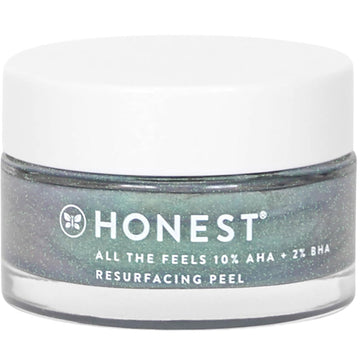 Honest Beauty All The Feels Resurfacing Peel | 10% Aha + 2% Bha | Deeply Exfoliates + Renews Skin | Vegan + Cruelty Free | 1.7 Oz