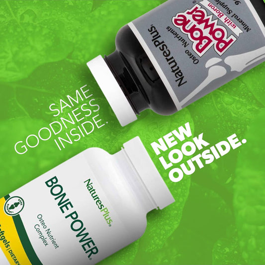 Natures Plus Bone Power With Boron - 1000 Mg Calcium, 90 Softgels - Bone & Joint Support Supplement, Liquid Calcium For Maximum Absorption - Milk Free, Gluten-Free - 23 Servings