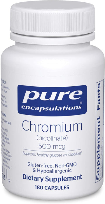 Pure Encapsulations Chromium (Picolinate) 500 Mcg | Hypoallergenic Sup