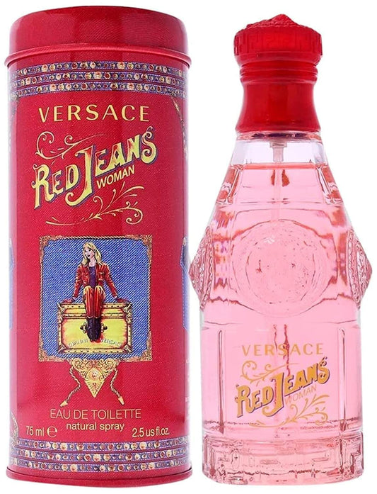 Red Jeans Versace 2.5 Oz Edt Spray (Tester) For Women : Beauty & Personal Care