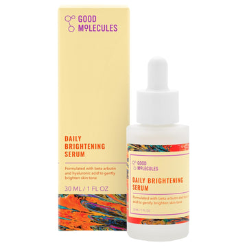 Good Molecules Daily Brightening Serum - Hydrating Facial Serum With Beta Arbutin And Hyaluronic Acid To Moisturize - Anti-Aging Skincare For Face