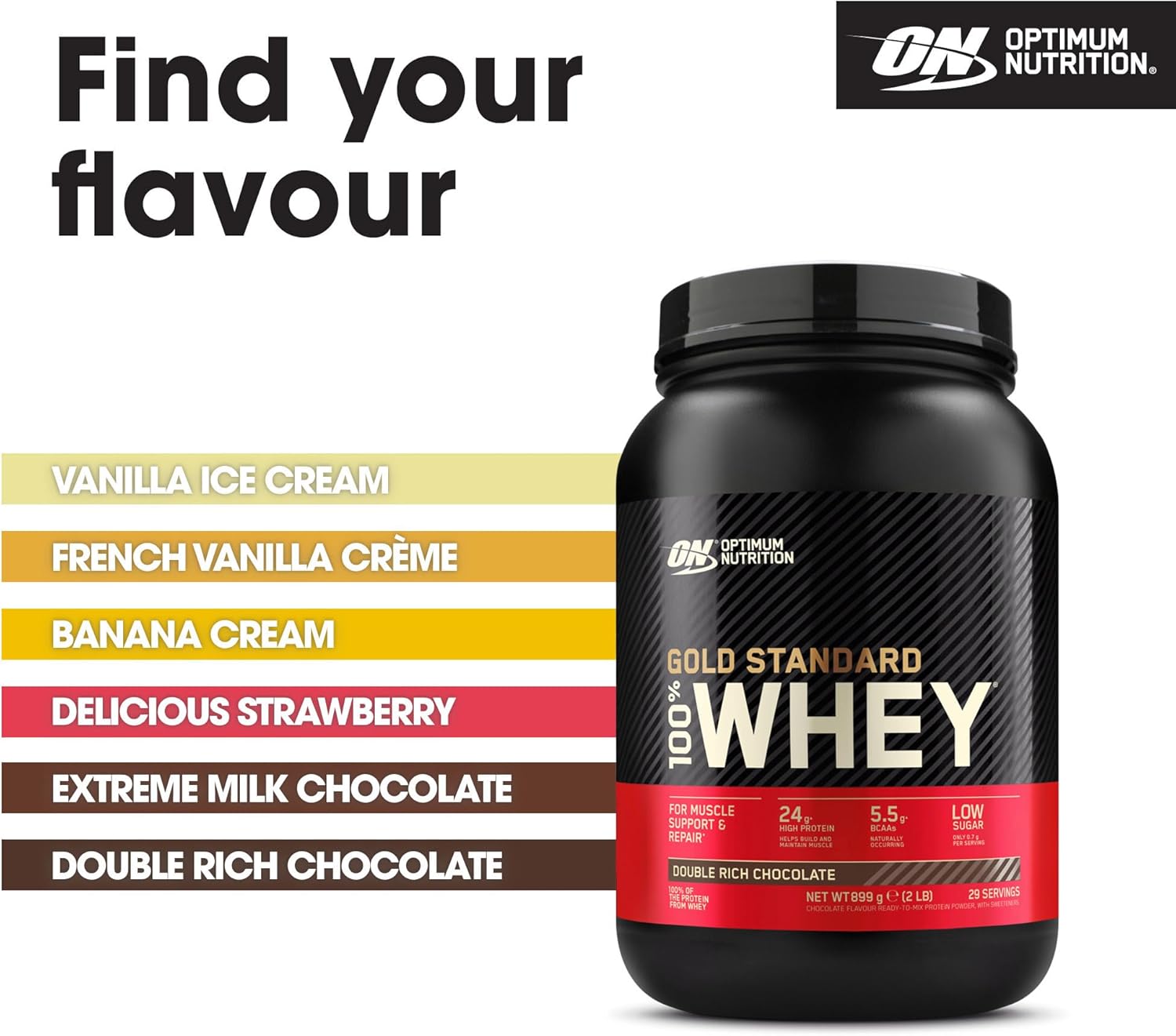 Optimum Nutrition Gold Standard Whey Protein Powder Muscle Building Supplements With Glutamine and Amino Acids, French Vanilla Creme, 30 Servings, 900 g, Packaging May Vary, 891 - 908 g : Amazon.co.uk: Health & Personal Care