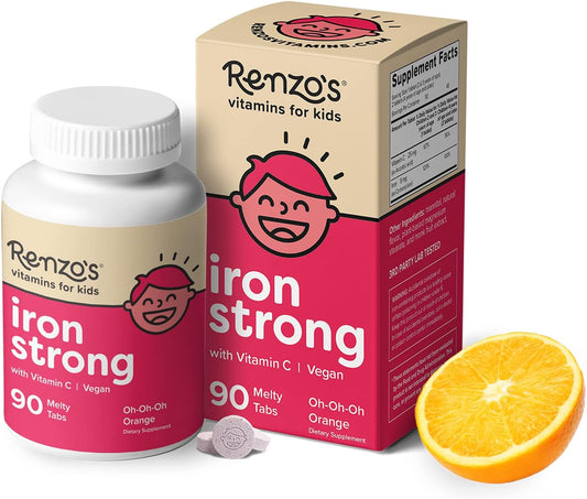 Renzo's Vitamins Mighty Kid Bundle - Iron Supplements for Kids, Vitamin D3 for Kids, and Bright & Brainy Vitamin B6