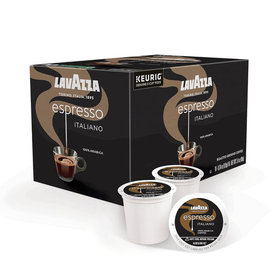 Lavazza Espresso Italiano Single-Serve Coffee K-Cups for Keurig Brewer, Medium Roast, 100% Arabica, Value Pack, 10 Count (Pack of 6)