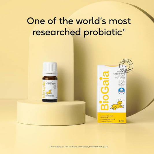 Biogaia Protectis Baby Drops | ?Probiotic Supplement For Newborns, Babies & Infants | ?Digestive Relief For Tummy Gas & Discomfort | Significantly Reduces Crying | ?Dairy-Free | 5 Ml