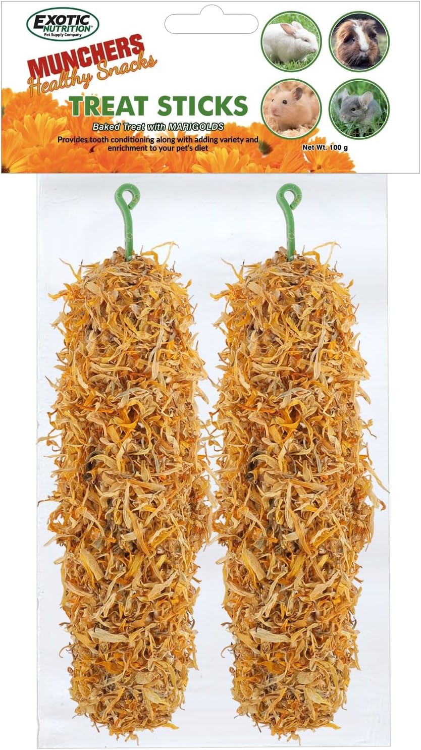 Exotic Nutrition Munchers Chew Sticks (Marigold)