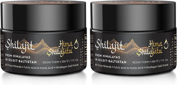 Shilajit Pure Himalayan Shilajit Resin - Gold Grade 100% Pure Shilajit With Fulvic Acid & 85+ Trace Minerals Complex For Energy & Immune Support, Pack Of 2 (4 Months Supply)