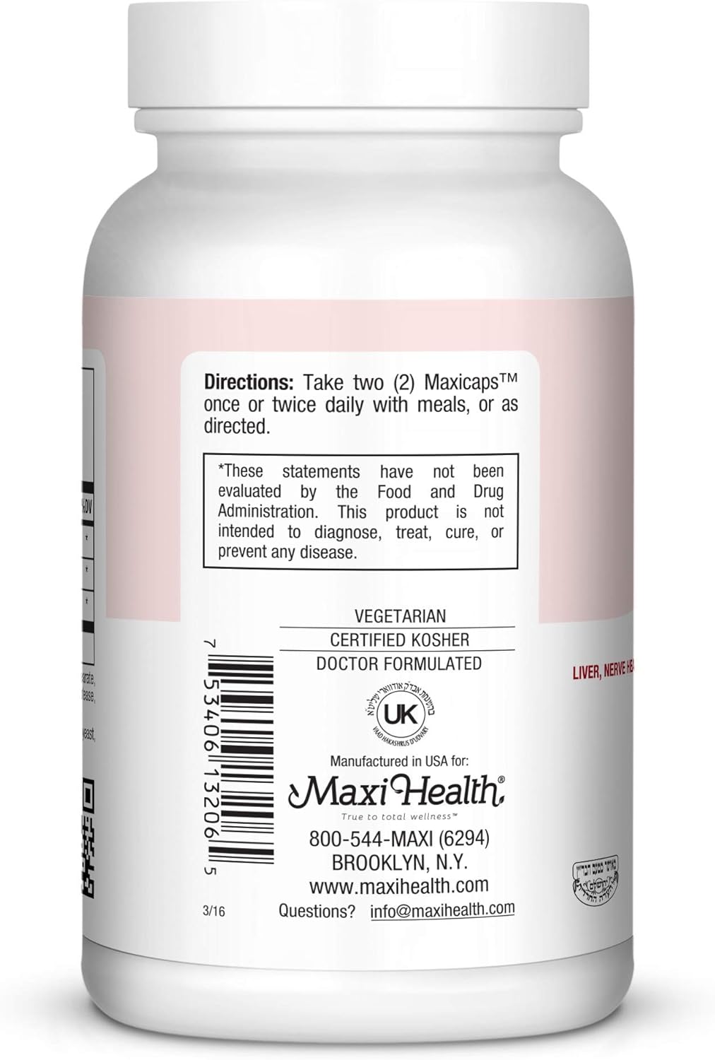 Maxi Lipoic Supreme, 60-Count