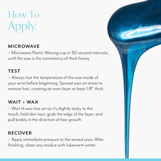 Bliss Poetic Waxing At Home Wax Kit - 5.3 Fl Oz - Microwavable Stripless Wax Hair Removal Kit - Fragrance Free - Safe For All Skin Types & Hot Salt Scrub, Self-Heating Body Polish | Warming Scrub