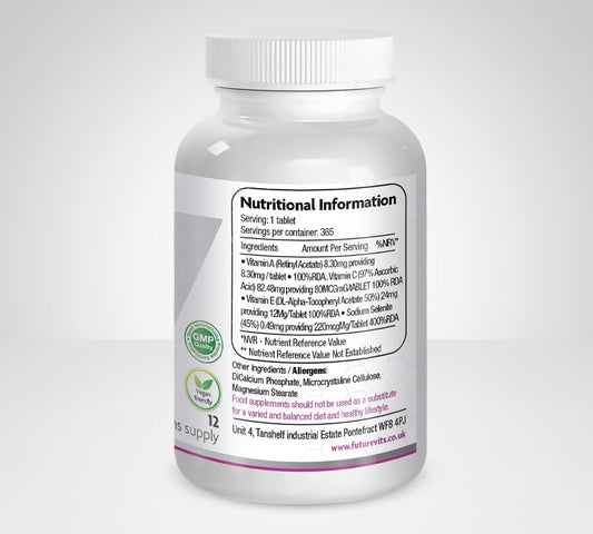 Selenium 200Mcg 365 Tablets Immune System & Thyroid Supplements Nail And Hair Supplements For Men And Women - L-Selenomethionine