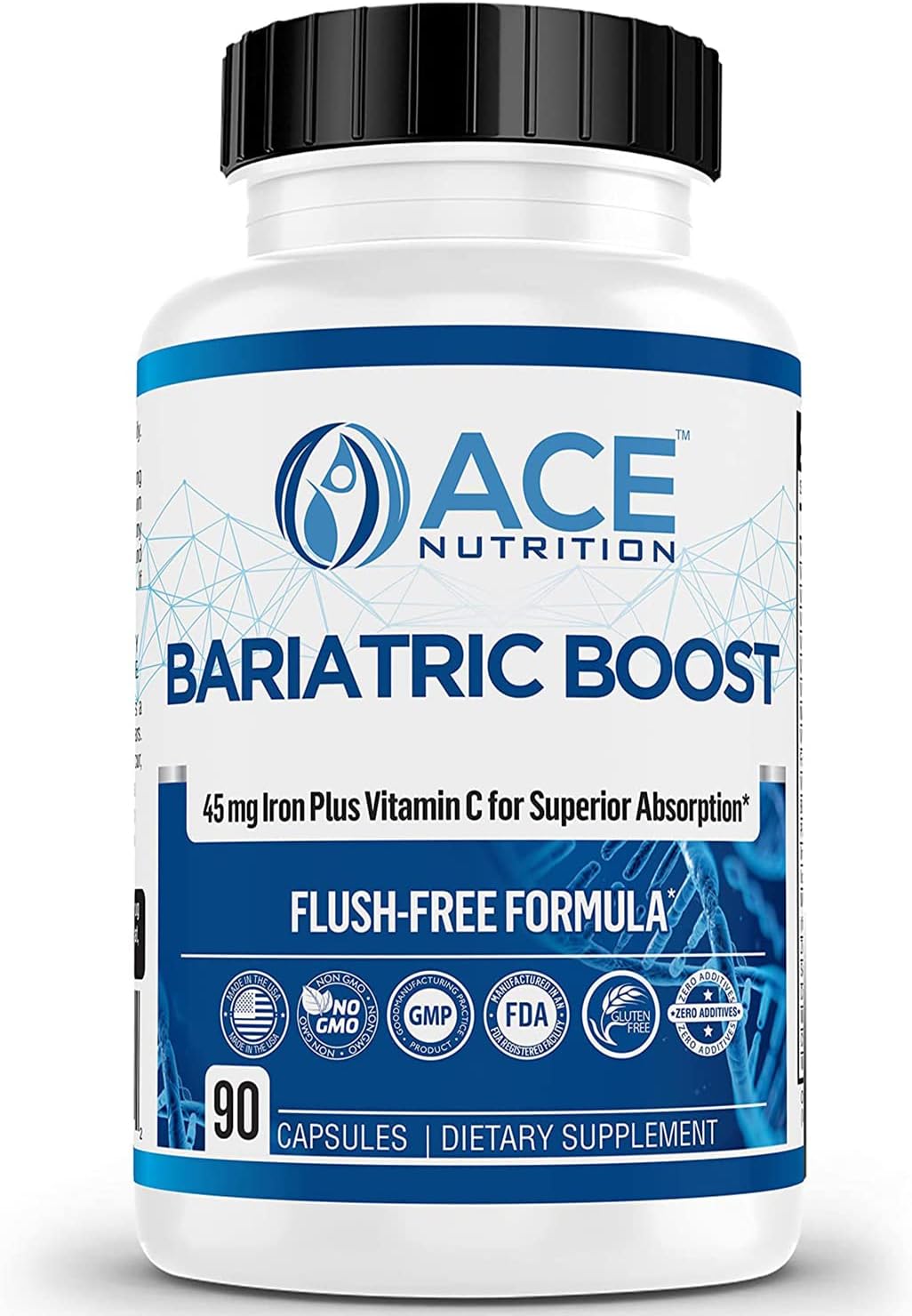 Bariatric Boost One-A-Day Multivitamin 90 Day Supply With 45Mg Iron Post Gastric Bypass Sleeve Surgery | Non-Gmo, Gluten Free, Bariatric Multivitamin Made In Usa |