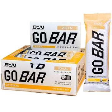 Bare Performance Nutrition Bpn Go Bar, Oat Based Endurance Training Bar 36G Of Carbohydrates And 200 Calories Per Bar, 12 Bars Per Box, Original Oat