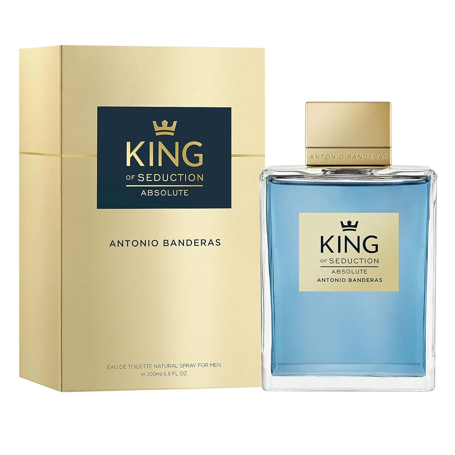 Banderas - Blue Seduction Eau De Toilette For Men – Woody Notes Of Apple, Sea Water - 6.8 Fl Oz