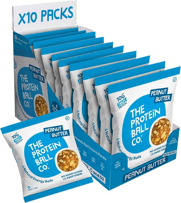 Protein Balls Cacao And Orange By The Protein Ball Co - 100% Natural, Vitamin Enriched, Protein Snacks - 10 X 45Gm Bags - High Fibre, Gluten Free, No Added Sugar