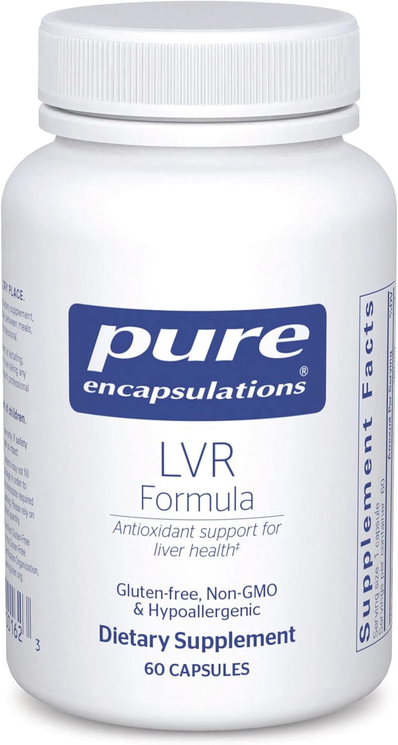 Pure Encapsulations Lvr Formula | Hypoallergenic Supplement With Antioxidant Support For Liver Cell Health | 60 Capsules