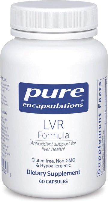 Pure Encapsulations Lvr Formula | Hypoallergenic Supplement With Antioxidant Support For Liver Cell Health | 60 Capsules