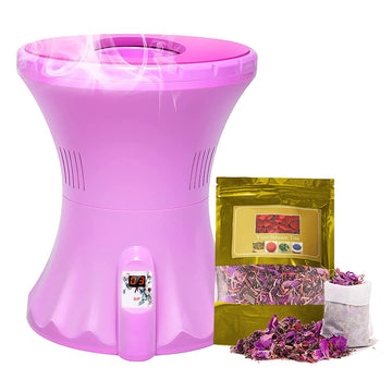 Yoni Steam Kit, V Steam Seat with Herbs 35g Natural, Upgraded Fumigation Instrument Vaginal Steam Chair, Portable Spa for Ph Balancing, Vaginal Odor Cleansing, Menstrual Relief, and Postpartum Care