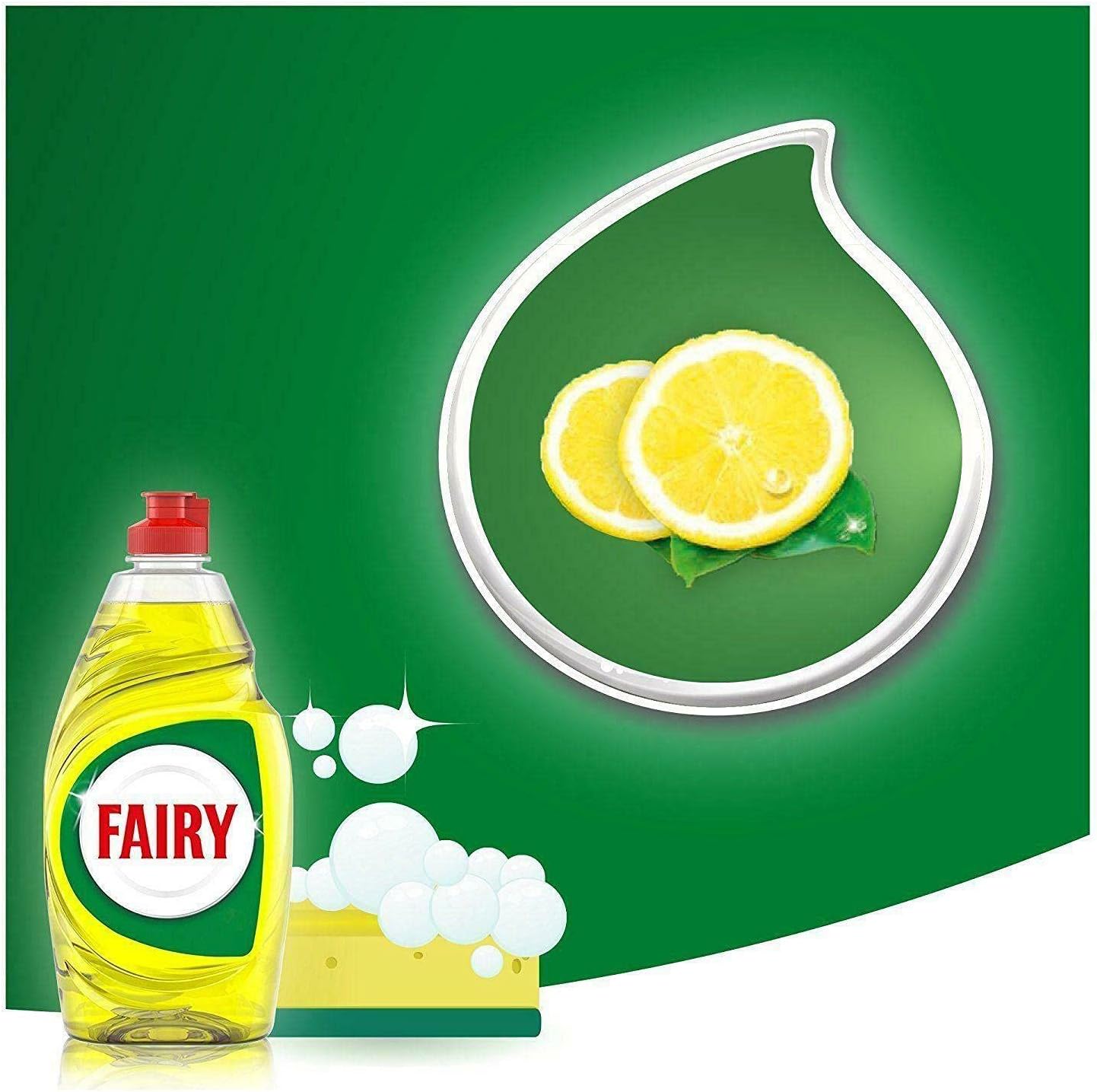Fairy Lemon Washing Up Liquid (433ml) - Pack of 2 : Patio, Lawn & Garden