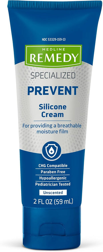 Medline Remedy Specialized Silicone Cream For Skin Moisturization, Advanced Formula, 2 Oz