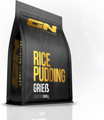 Gn Laboratories Rice Semolina Pudding - (3000 G) - Optimal Carbohydrate Source - Creamy Consistency - Quick And Easy Preparation - 100% Rice Flour - Made In Germany