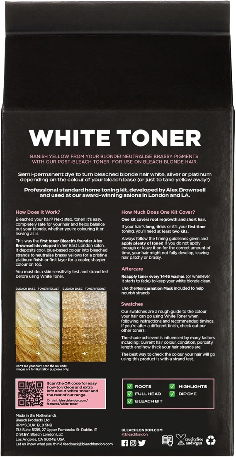 BLEACH LONDON White Toner Kit : Amazon.co.uk: Beauty
