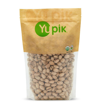 Yupik Nuts Organic Salted Pistachios, 2.2 lb, Non-GMO, Vegan, Gluten-Free, Pack of 1