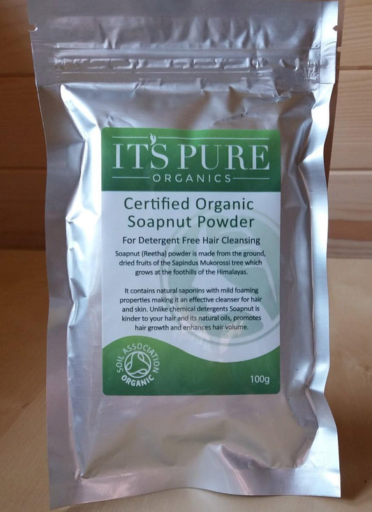 Soil Association Certified Organic Reetha (Soap Nut) Powder 100G