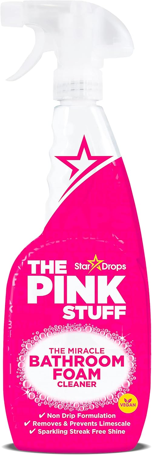 Stardrops - The Pink Stuff - The Miracle Cleaning Paste And Bathroom Foam Cleaner Bundle (1 Cleaning Paste, 1 Bathroom Foam Cleaner)