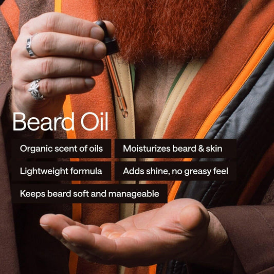 Premium Beard Care Kit For Men – 4-In-1 Grooming Set With Beard Oil, Balm, Cleansing Spray & Comb – Mustache & Beard Grooming Gifts For Men