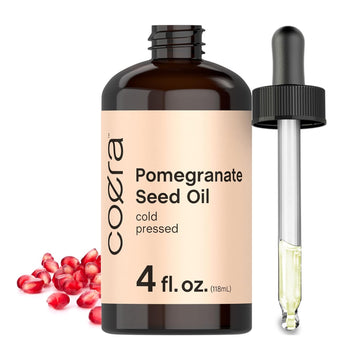 Horbäach Pomegranate Seed Oil | 4 Fl Oz | For Face & Hair | Promotes Clear Looking Skin, And Reduces Appearance Of Fine Lines And Wrinkles | Cold Pressed | Sls & Paraben Free | Coera