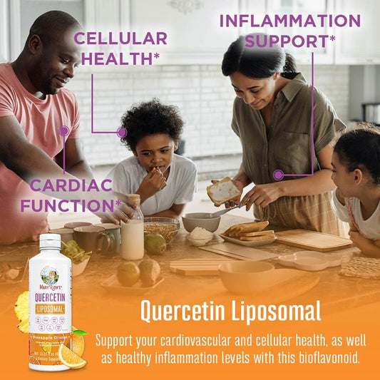 Quercetin | Sugar Free | Liquid Quercetin 500Mg Immune Support For Adults | Inflammation Support Supplement | Immune Defense | Cellular Health | Vegan | Non-Gmo | Gluten Free | 15.22 Fl Oz