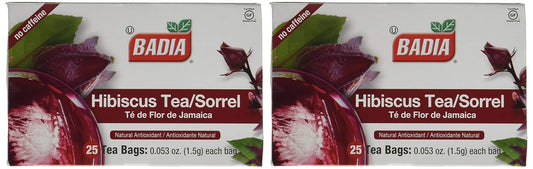 Badia Hibiscus Tea, 2 Pack (Each 25 Bags)