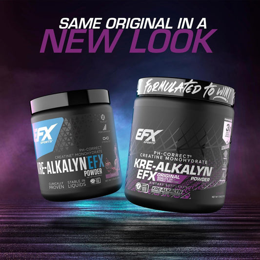 Efx Sports Kre-Alkalyn Efx Powder | Ph Correct Creatine Monohydrate Powder Supplement | Strength, Muscle Growth & Performance | 55 Servings (Mango)