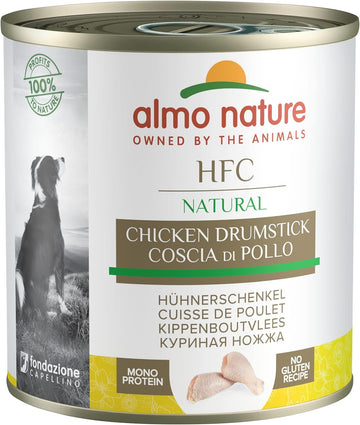 Almo Nature HFC Natural Wet Dog Food, Chicken Drumstick, 280 g, Pack of 12?5517
