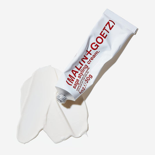 Malin + Goetz Sage Styling Cream, Anti Frizz Hair Product For All Hair Types & Textures, Lightweight Frizz Control & Shine, Hair Styling Cream, Vegan & Cruelty Free