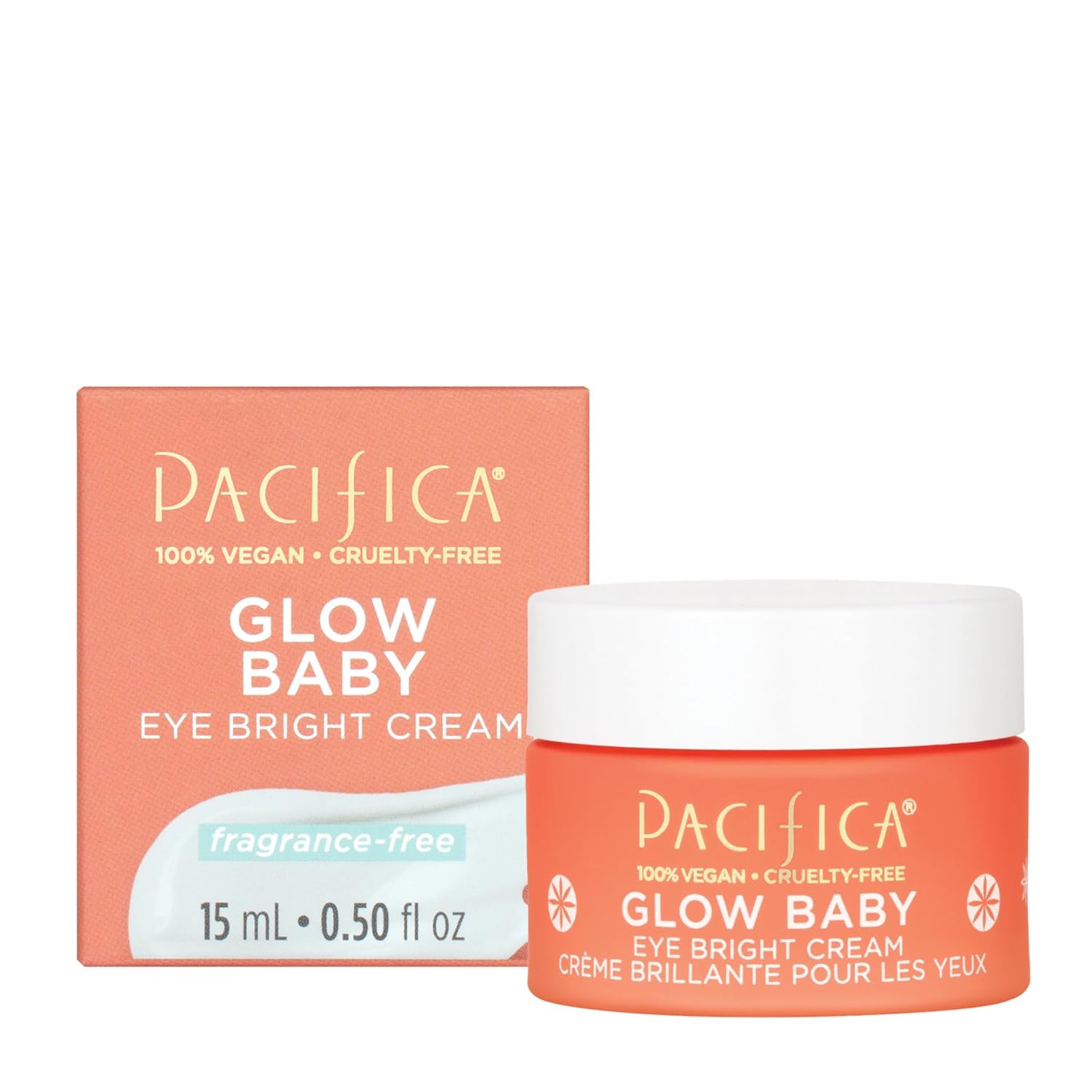 Pacifica Glow Baby Eye Bright Cream Cream Unisex 0.5 Oz