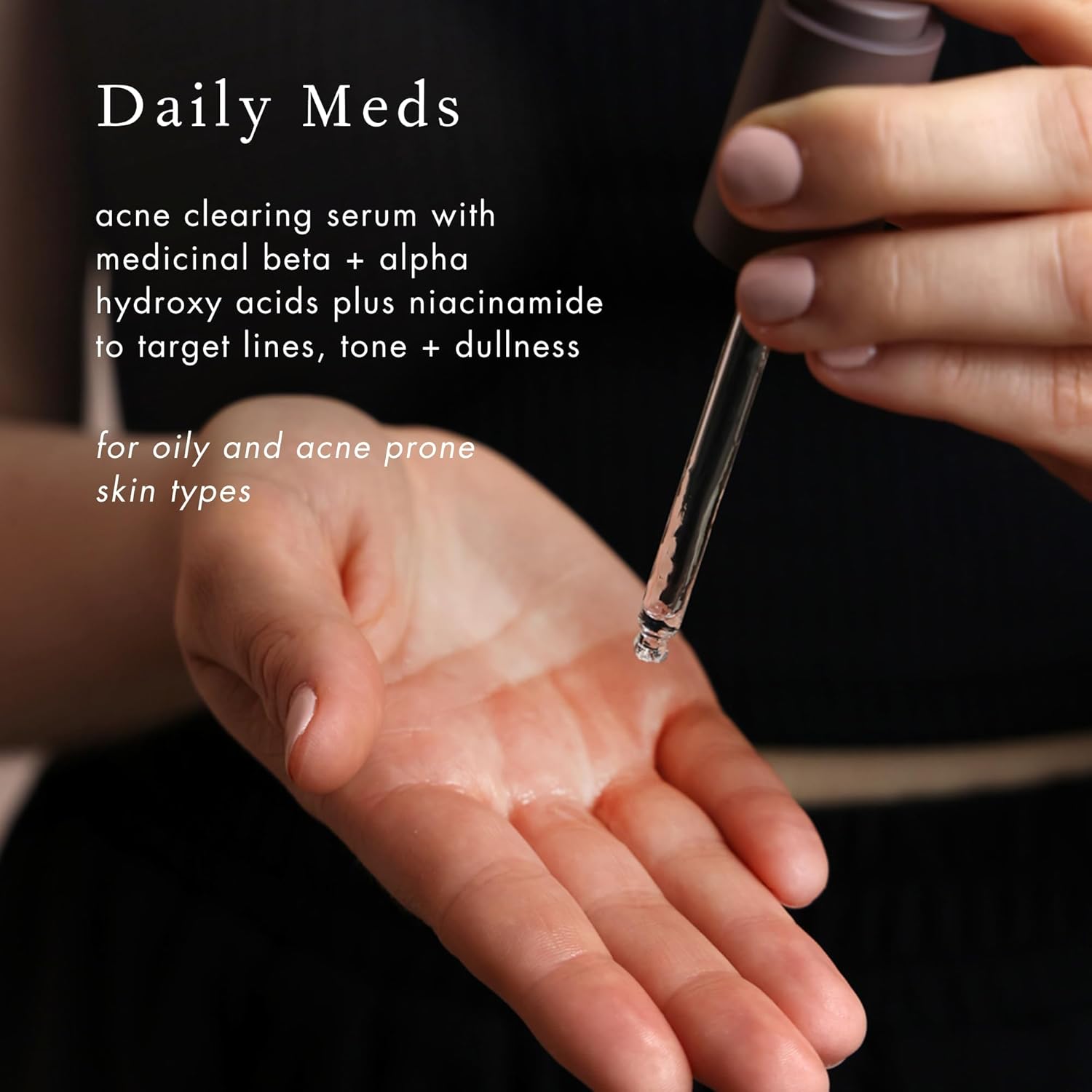 Bioelements Daily Meds - 1 Fl Oz - Acne Clearing Serum With Medicinal Beta + Alpha Hydroxy Acids And Niacinamide To Target Lines, Tone + Dullness - Vegan, Gluten Free - Never Tested On Animals : Beauty & Personal Care