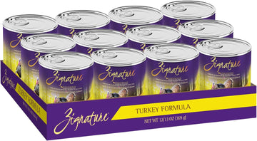 Zignature Turkey Formula Grain-Free Wet Dog Food 13Oz, Case Of 12