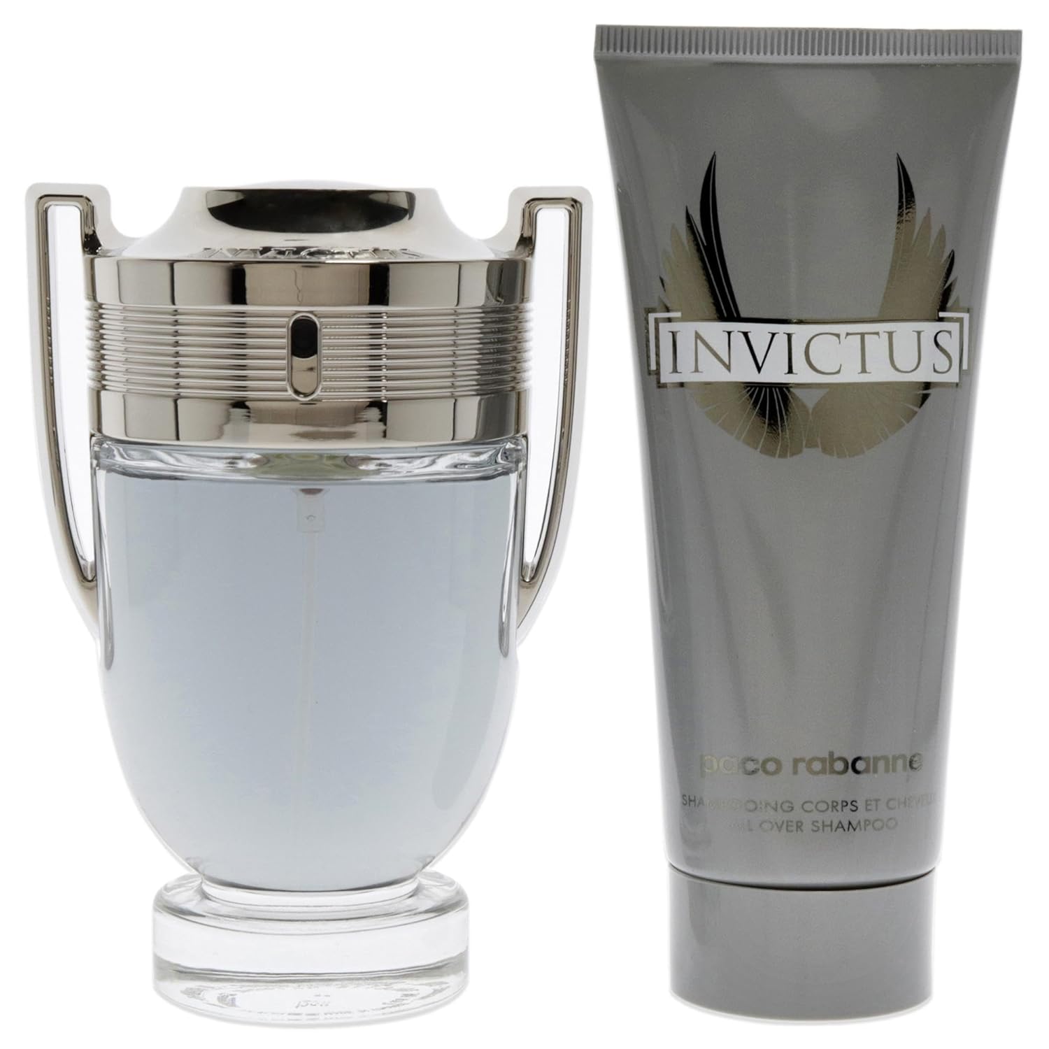 Paco Rabanne Invictus For Men - 2 Pc Gift Set 3.4Oz Edt Spray, 3.4Oz All Over Shampoo : Beauty & Personal Care