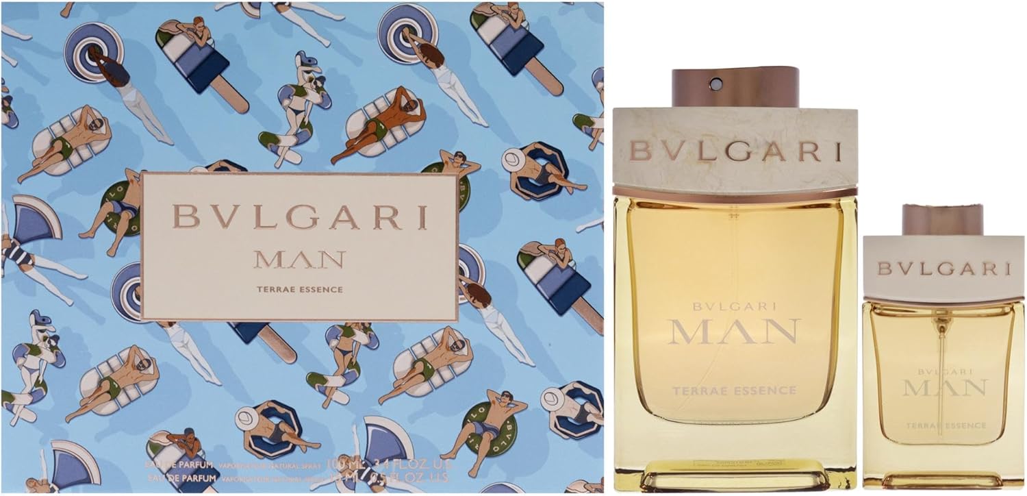 Bvlgari Man Terrae Essence By Bvlgari For Men - 2 Pc Gift Set 3.4Oz Edp Spray, 0.5Oz Edp Spray