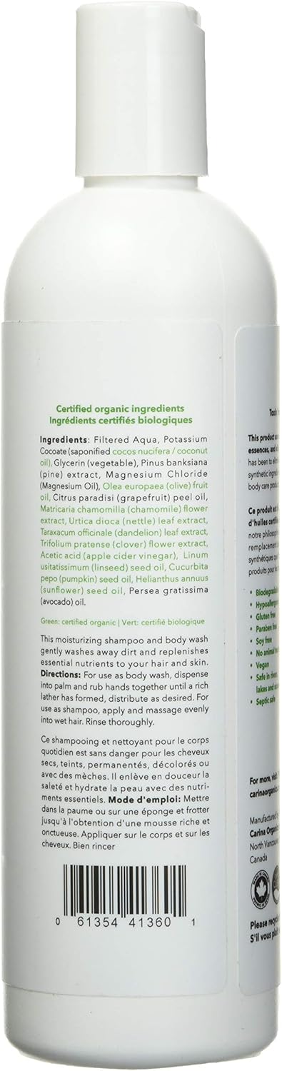 Carina Organics Pink Grapefruit Shampoo & Body Wash