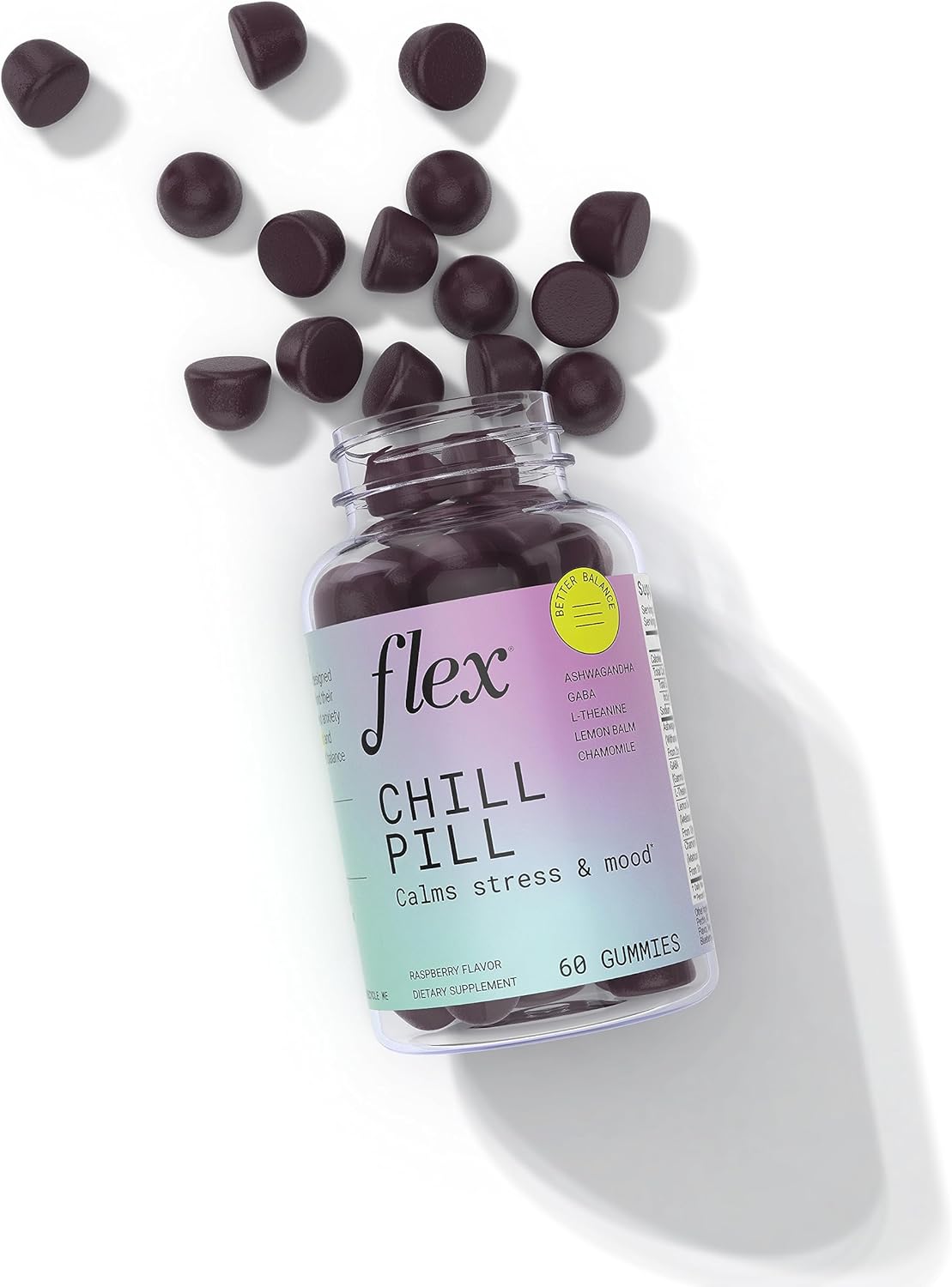 FLEX PMS Eraser & Chill Pill Bundle - Helps Relaxation (2 x 60 Gummies) : Health & Household