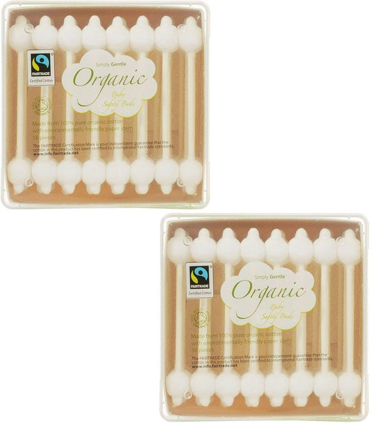 (Pack Of 2) Organic Fairtrade Cotton Safety Buds | SIMPLY GENTLE