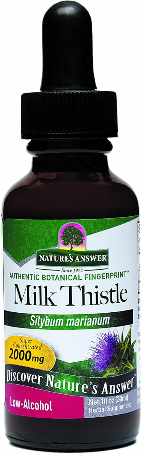 Nature's Answer Milk Thistle Seed with Organic Alcohol, 1- 