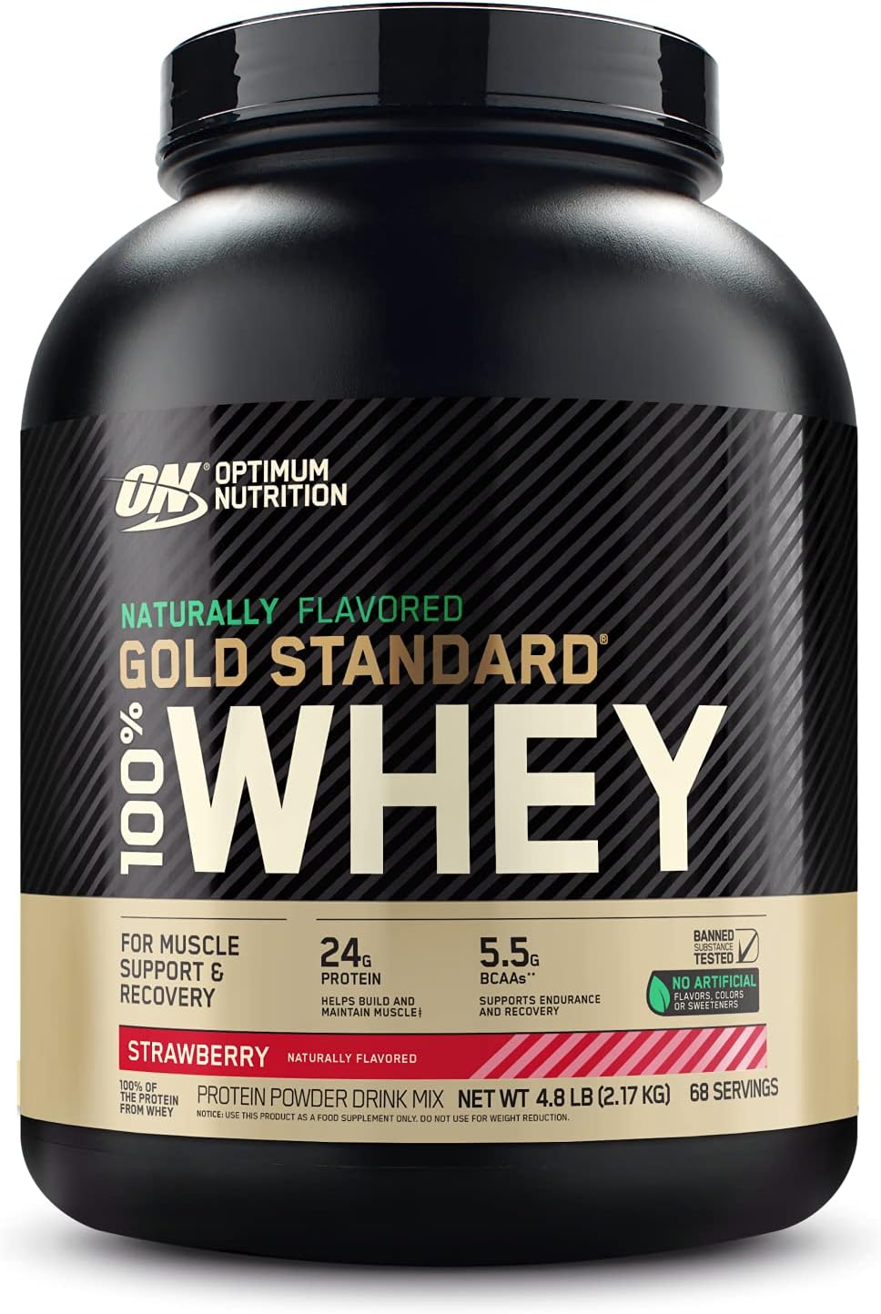Optimum Nutrition Gold Standard 100% Whey Protein Powder, Naturally Fl