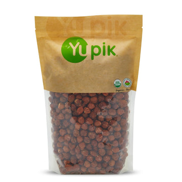 Yupik Organic Raw Hazelnuts, 2.2 Lb, Gluten-Free, Non-Gmo, Kosher, Vegan, Raw Nuts, Filberts, Whole Hazelnuts With Skin, Unsalted, Unroasted, Oil-Free, Source Of Fiber & Iron, Healthy Snacks