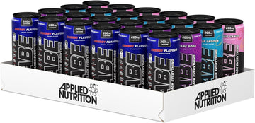 Applied Nutrition Abe Pre Workout Cans - All Black Everything Energy + Performance Drink, Abe Carbonated Beverage Sugar Free With Caffeine (Pack Of 24 Cans X 330Ml) (Mix & Match)