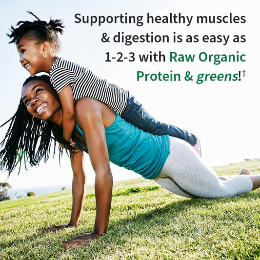 Garden Of Life Raw Organic Protein & Greens - Vanilla - Vegan Protein Powder For Women And Men, Plant Protein, Pea Protein, Greens & Probiotics - Dairy Free, Gluten Free Low Carb Shake, 20 Servings